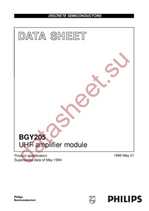 BGY205 datasheet  