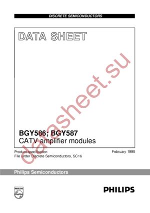 BGY586 datasheet  