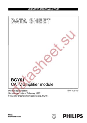 BGY61 datasheet  