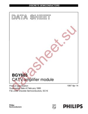 BGY685 datasheet  