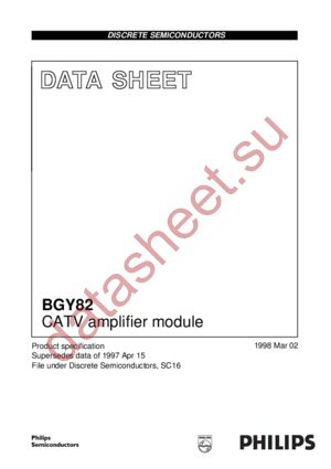 BGY82 datasheet  