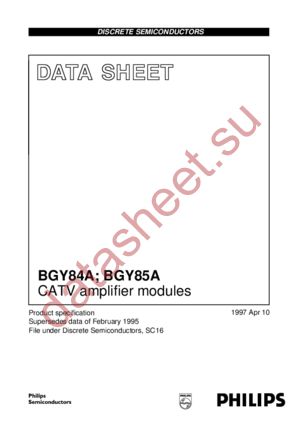 BGY84A datasheet  