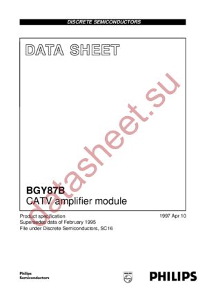 BGY87B datasheet  