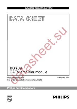 BGY89 datasheet  