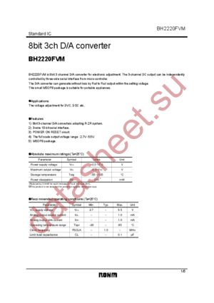 BH2220FVM datasheet  