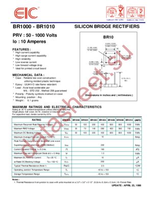 BR1001 datasheet  