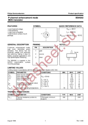 BSH202 datasheet  