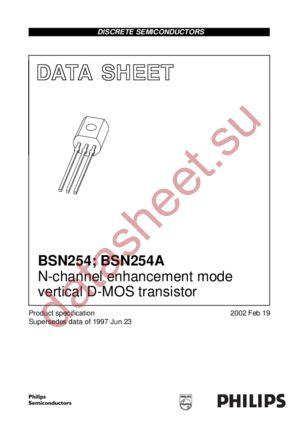 BSN254 datasheet  
