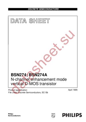 BSN274A datasheet  