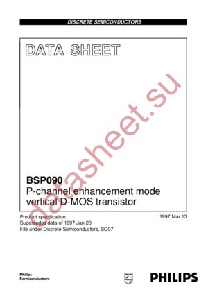 BSP090 datasheet  