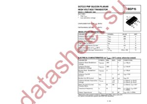 BSP15 datasheet  