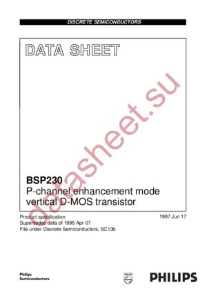 BSP230 datasheet  
