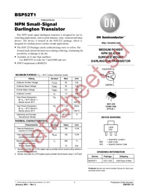 BSP52T1-D datasheet  
