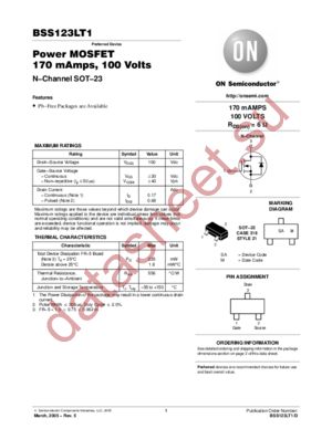 BSS123L datasheet  