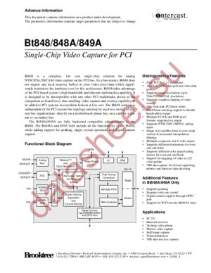 BT848A datasheet  