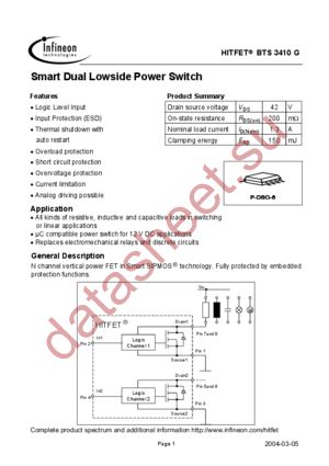 BTS3410G datasheet  