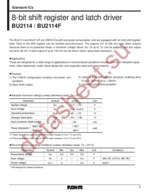 BU2114 datasheet  