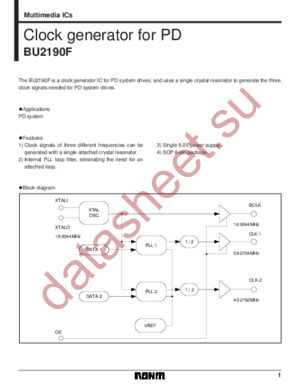 BU2190F datasheet  