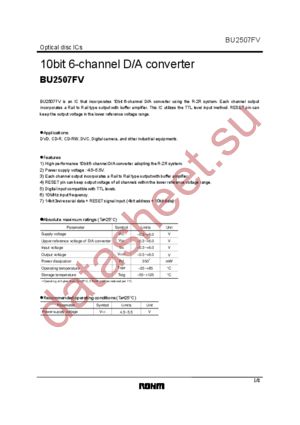 BU2507FV datasheet  