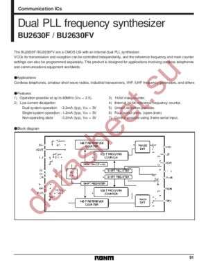 BU2630 datasheet  