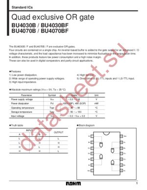 BU4030BF datasheet  