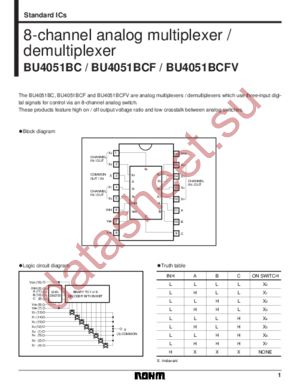 BU4051BCFV datasheet  