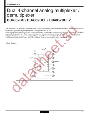 BU4052BCFV datasheet  