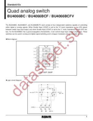 BU4066BCFV datasheet  