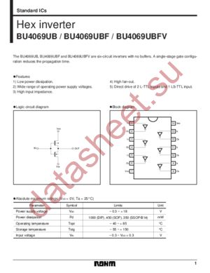 BU4069UBFV datasheet  