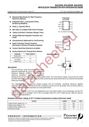 BULD25SL datasheet  