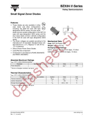 BZX84C4V3-V datasheet  