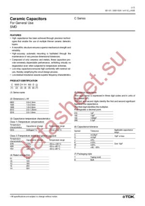 C1005X7R1H472KT datasheet  