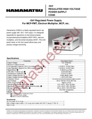 C3360 datasheet  