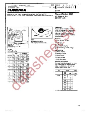 C350PA datasheet  