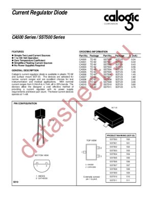 CA500 datasheet  