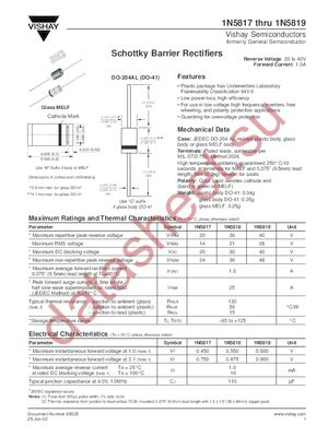 1N5819M datasheet  