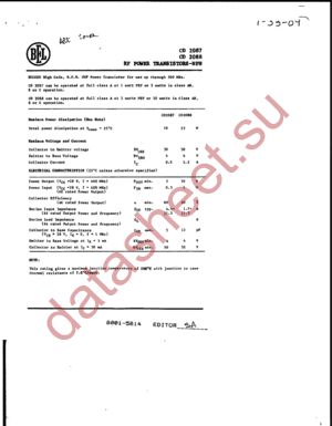 CD2087 datasheet  