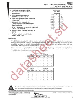 CDC208 datasheet  