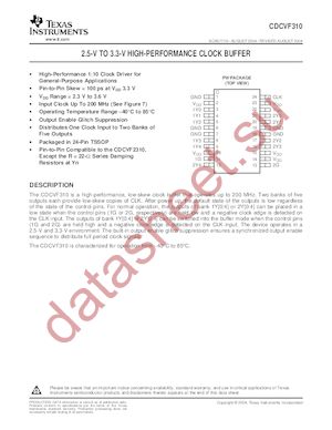 CDCVF310 datasheet  