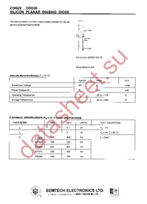 CDG22 datasheet  