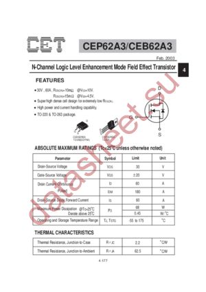 CEP62A3 datasheet  