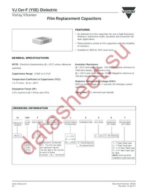 CER-F (Y5E) DIELECTRIC datasheet  