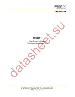 CFK0301 datasheet  