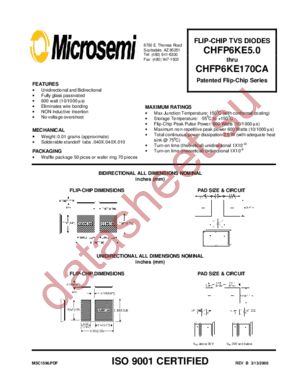 CHFP6KE51CA datasheet  