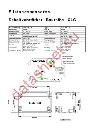 CLC40-S datasheet  