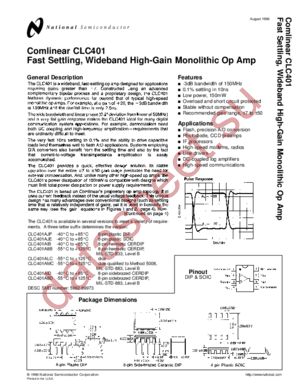 CLC401 datasheet  