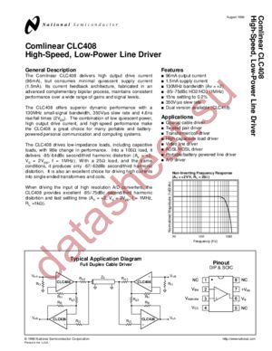 CLC408 datasheet  