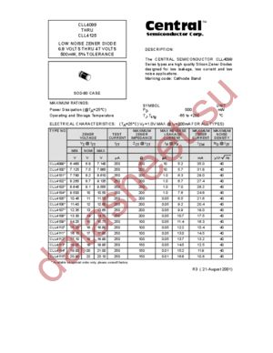 CLL4109 datasheet  