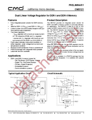 CM3121 datasheet  