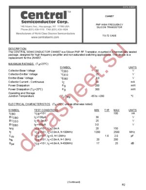 CM4957 datasheet  